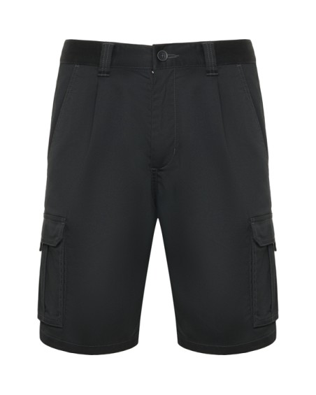 pantalon corto laboral personalizable de color negro