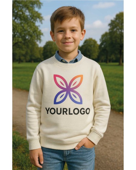 Sudadera personalizada de cuello redondo algodón/poliéster ADULTO/JUNIOR - CLASICA ROLY