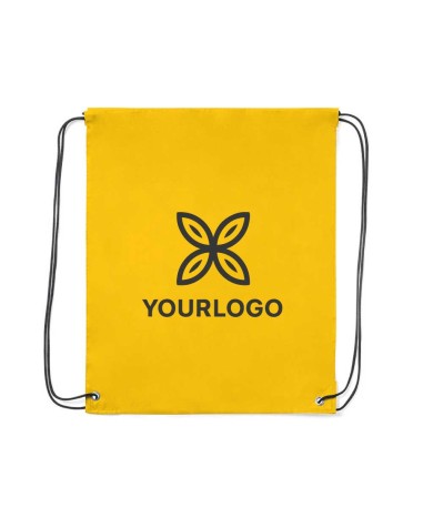 Lightweight promotional drawstring backpack, ideal for customizing with your logo