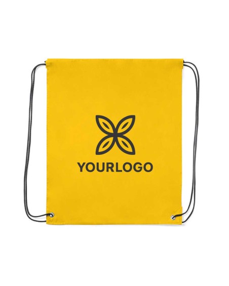 Motxilla promocional lleugera de cordes, ideal per personalitzar amb logotip