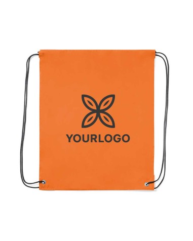 Mochila naranja de cuerdas ideal para merchandising juvenil y deportivo