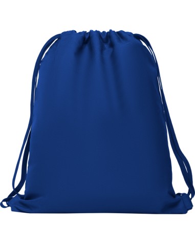 sac à dos bleu personnalisable avec cordon de serrage