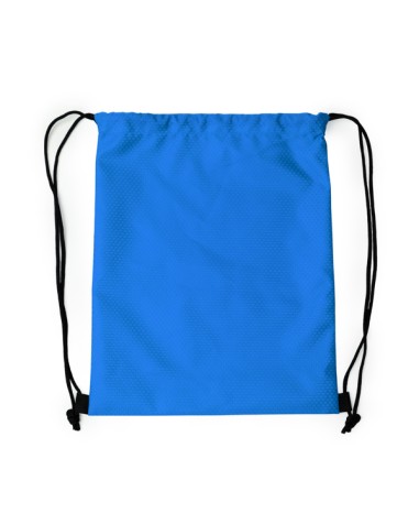 Durable polyester backpack personalized with your brand in blue