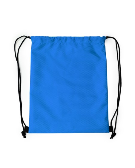 Sac à dos en polyester durable personnalisé avec votre marque en bleu