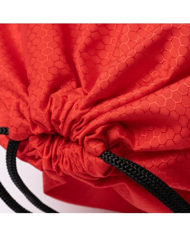 Detail of the closure of the Creek drawstring backpack