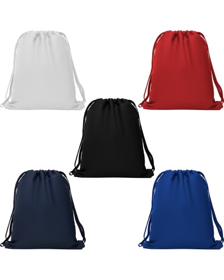 Colores diponibles de la mochila de cuerdas gymsack personalizable