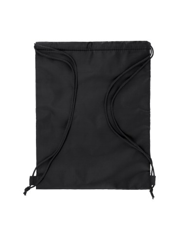 mochila nevera de cordones de color negro