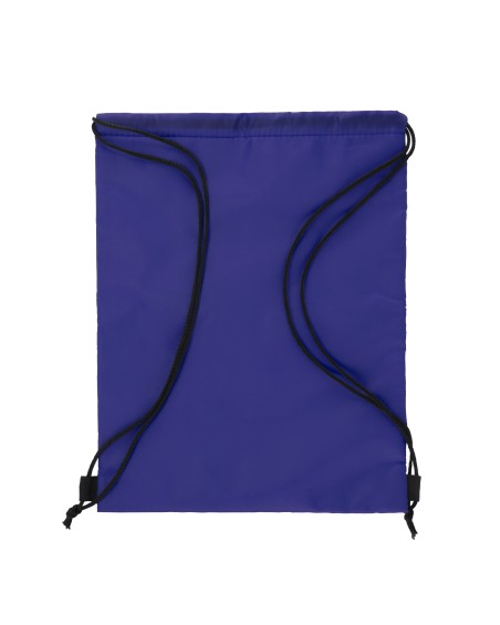 mochila isotérmica de cordones de color azul