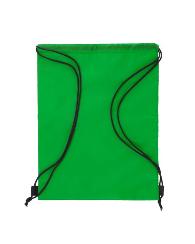 mochila nevera de cordones de color verde