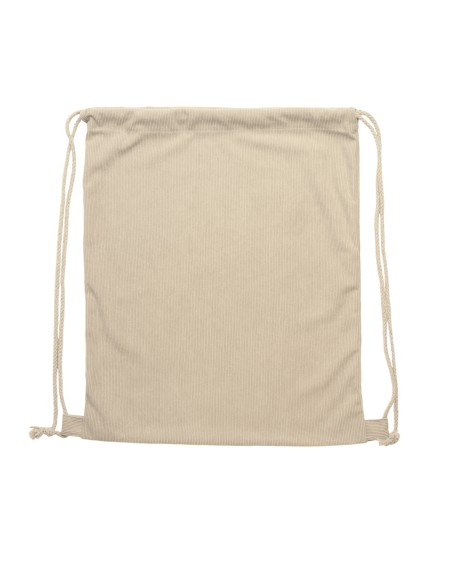 sac à dos à cordon en velours côtelé