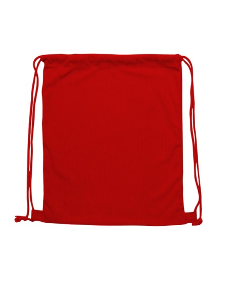 mochila saco personalizada roja