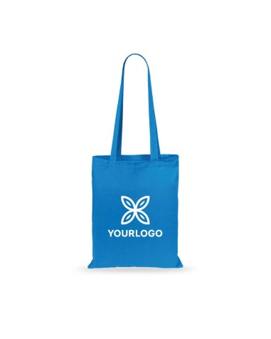 Bolsa de tela de algodón de color azul claro personalizable -Geiser