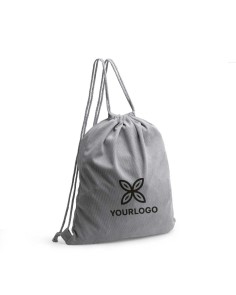 Mochila de cuerdas con tejido de pana  peronalizada