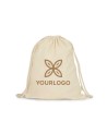 Sac à cordon en coton biologique personnalisé avec votre logo Sac à cordon en coton biologique personnalisé avec votre logo