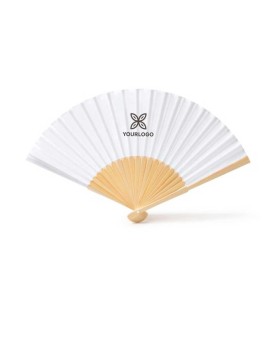 Front view of the personalized Lidia promotional fan