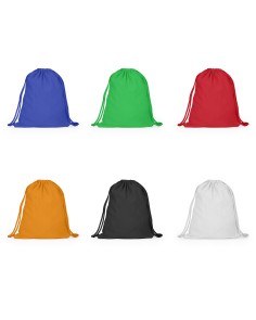 Customizable cotton sack-style drawstring backpack 2