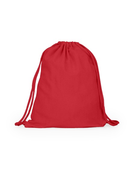 Sac à dos rouge à cordon à personnaliser