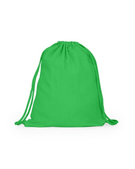 Sac à dos vert à cordon à personnaliser