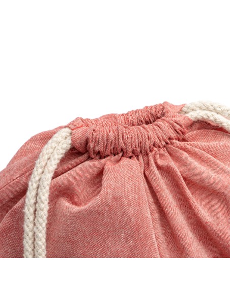 Sac à dos personnalisé à cordon en coton recyclé