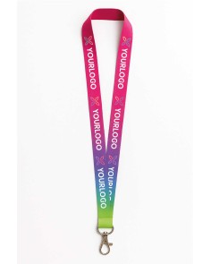 lanyard personalizado a todo color con detalle de impresión ampliado 2
