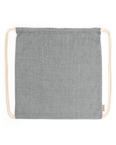 motxilla cordes de cotó reciclat personalitzable gris