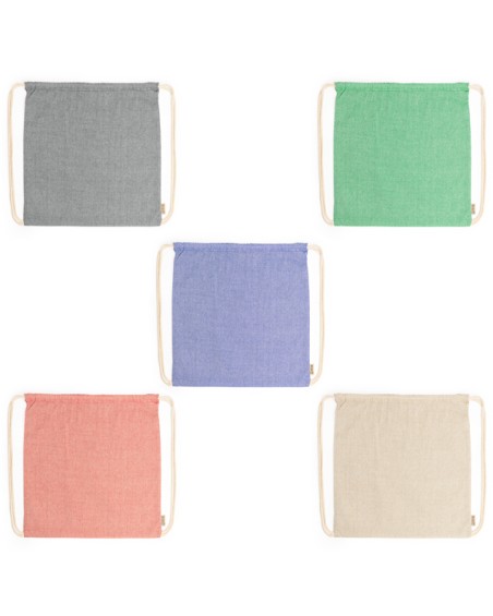 Couleurs disponibles du sac à dos personnalisable en corde de coton recyclé