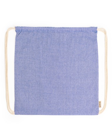 motxilla cordes personalitzable de color blau