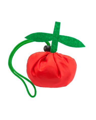 Sac shopping pliable en forme de tomate. Personnalisable à votre marque. Sac shopping pliable en forme de tomate. Personnalisable à votre marque.