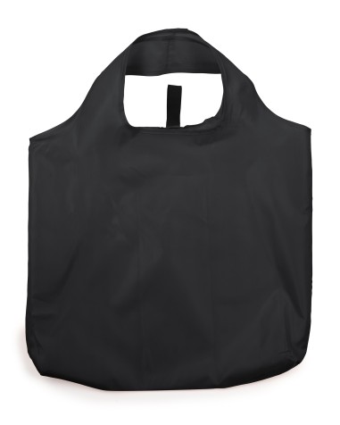 Bossa de polièster per a la compra plegable de color negre Bossa de polièster per a la compra plegable de color negre