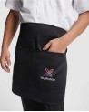 personalized black short hospitality apron personalized black short hospitality apron
