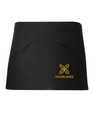 delantal camarera negro personalizado ropa laboral promoregals