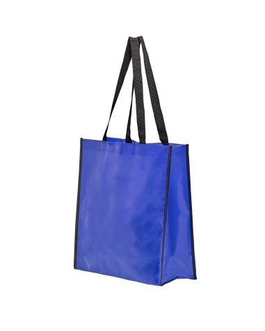 Sac réutilisable en polypropylène bleu personnalisé
