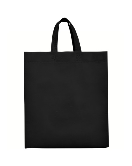 Sac non tissé personnalisable avec anses courtes noires Sac non tissé personnalisable avec anses courtes noires