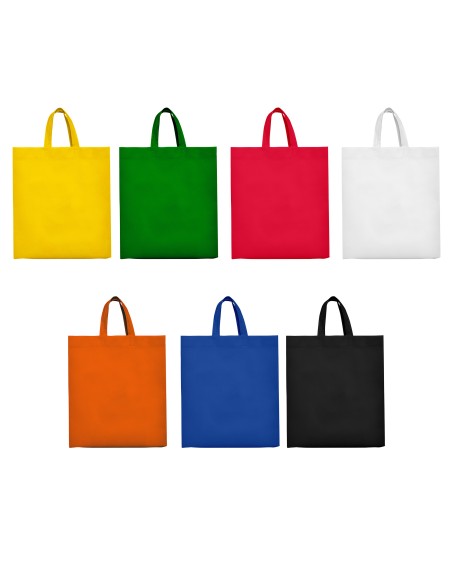 Assorted colors of the non-woven gusseted bag, customizable Assorted colors of the non-woven gusseted bag, customizable