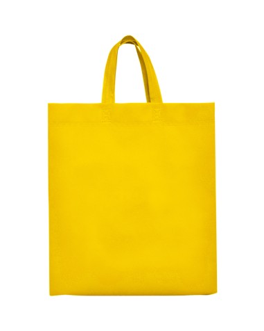 Gusseted bag made of economical non-woven material, to personalize your logo Gusseted bag made of economical non-woven material, to personalize your logo