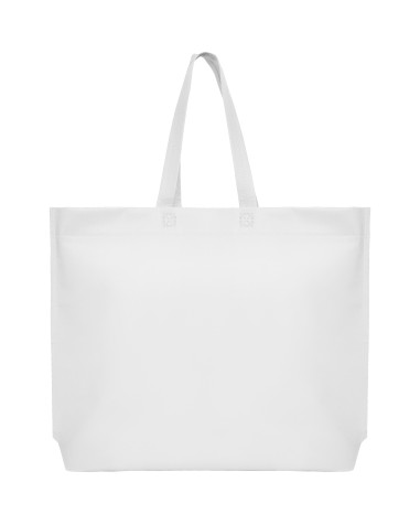 Bossa amb base i nanses llargues personalitzable amb logo color blanc