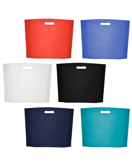 surtido de colores disponibles de la Bolsa promocional para ferias y tiendas personalizable