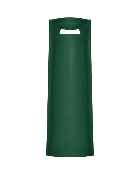 Green designer bag for bottles