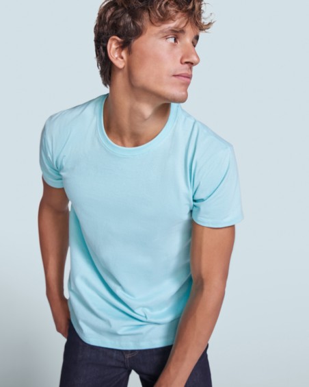 Customizable round-neck short-sleeved cotton t-shirt, Roly's Beagle