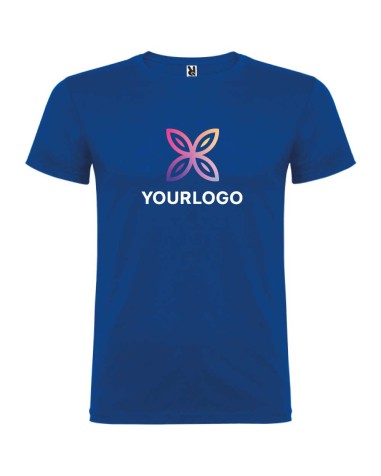Custom cotton promotional t-shirt with your own design for trade shows and events