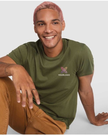 T-shirt à manches courtes en coton Beagle avec sérigraphie et logo