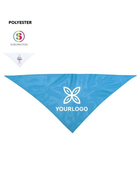 Printed polyester triangular scarf for popular festivals
