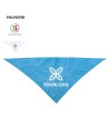 Écharpe triangulaire en polyester imprimé pour les fêtes populaires