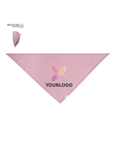 pañuelo triangular algodón reciclado personalizado a todo color ROMIN