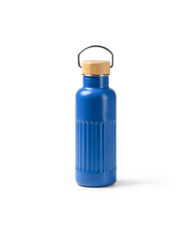 bouteille isotherme bleue pour le merchandising d'entreprise