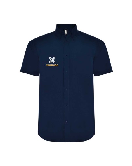 Men's short-sleeved polyester/cotton shirt - AIFOS ROLY
