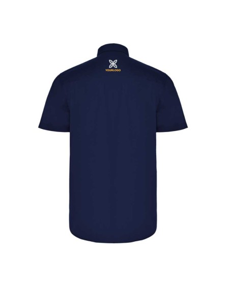 Men's short-sleeved polyester/cotton shirt - AIFOS ROLY
