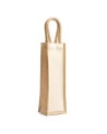 customizable jute and cotton bottle bag customizable jute and cotton bottle bag