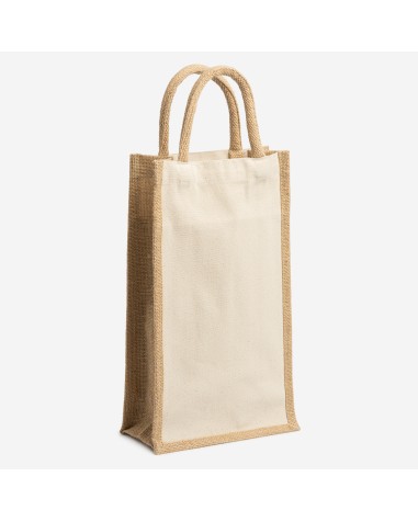 Jute bag for two bottles (20x10x35) -...