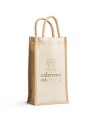 Jute bag for two bottles (20x10x35) -...